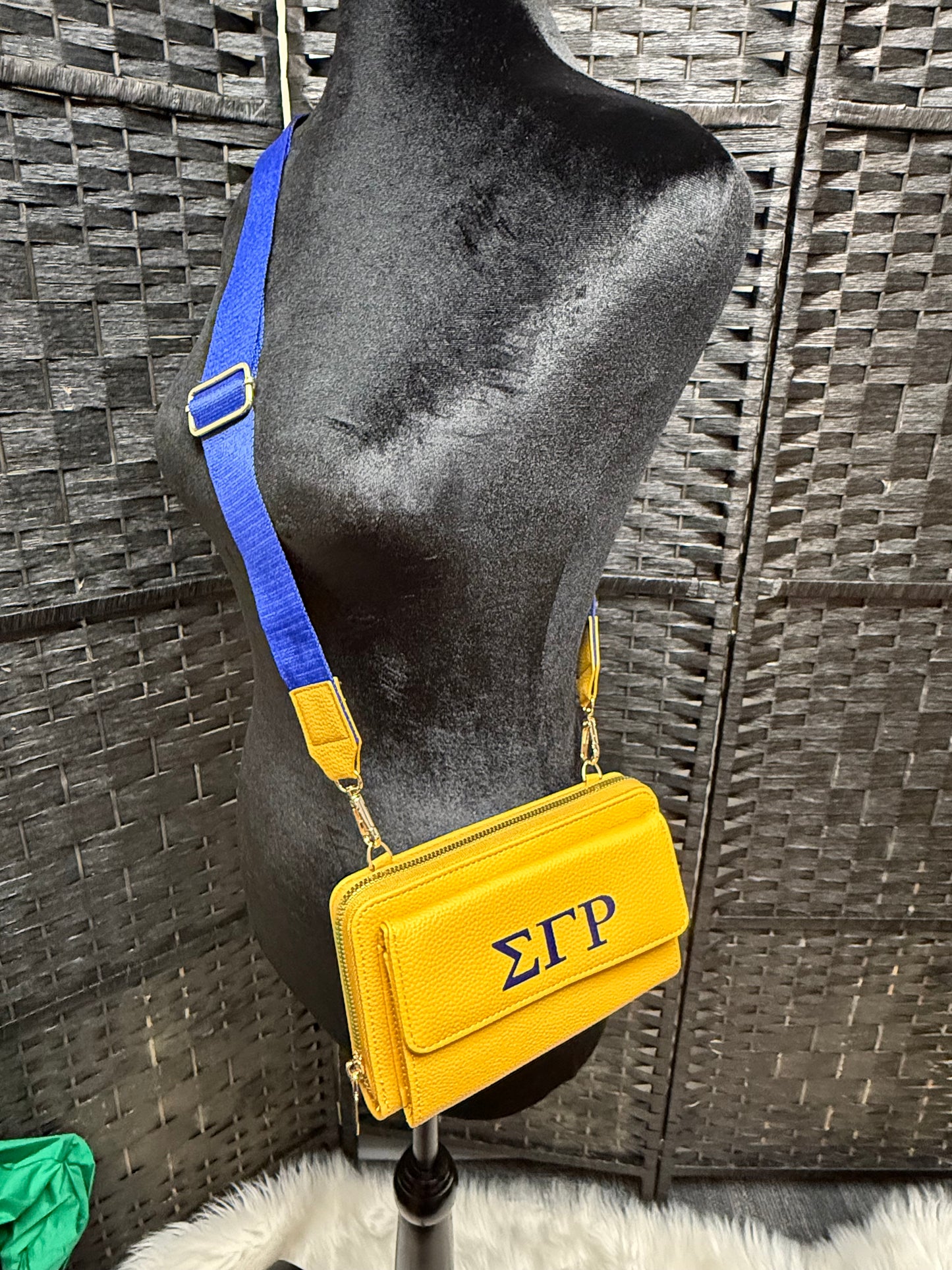 Sigma Gamma Rho (multiple compartment) crossbody