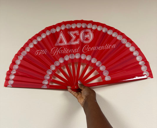 CONVENTION FAN -Plastic handle large Delta  Fan
