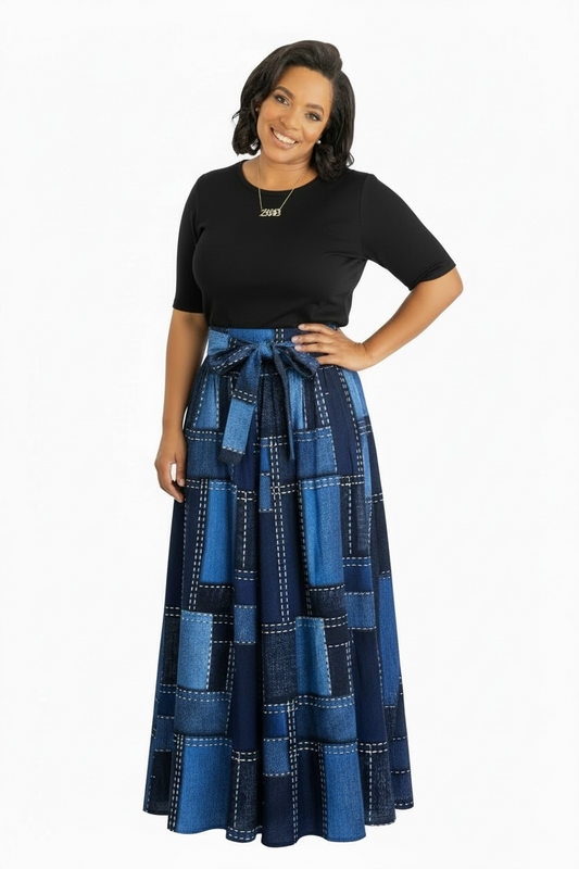 African Print Skirt (multiple lengths)
