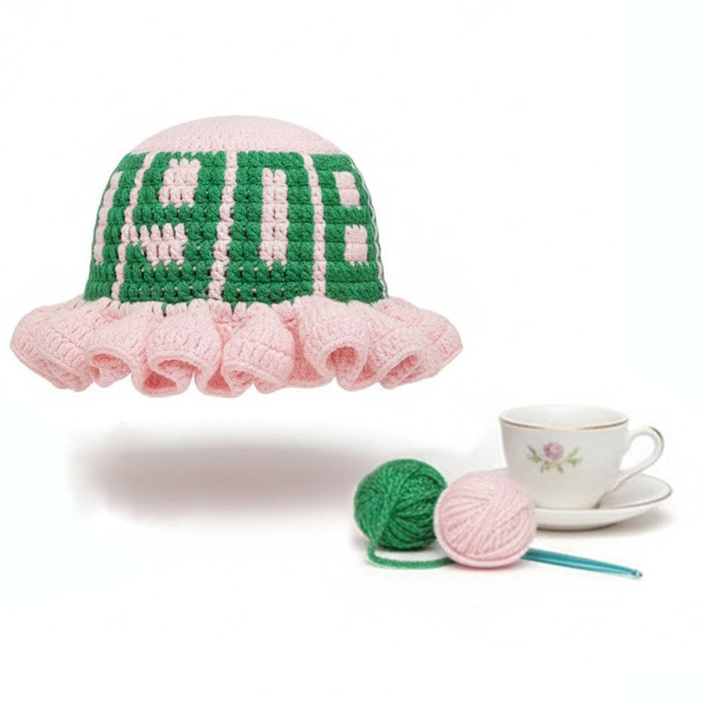AKA Pink Crochet Ruffle 1908 Bucket Hat – Diggin Her Roots Boutique