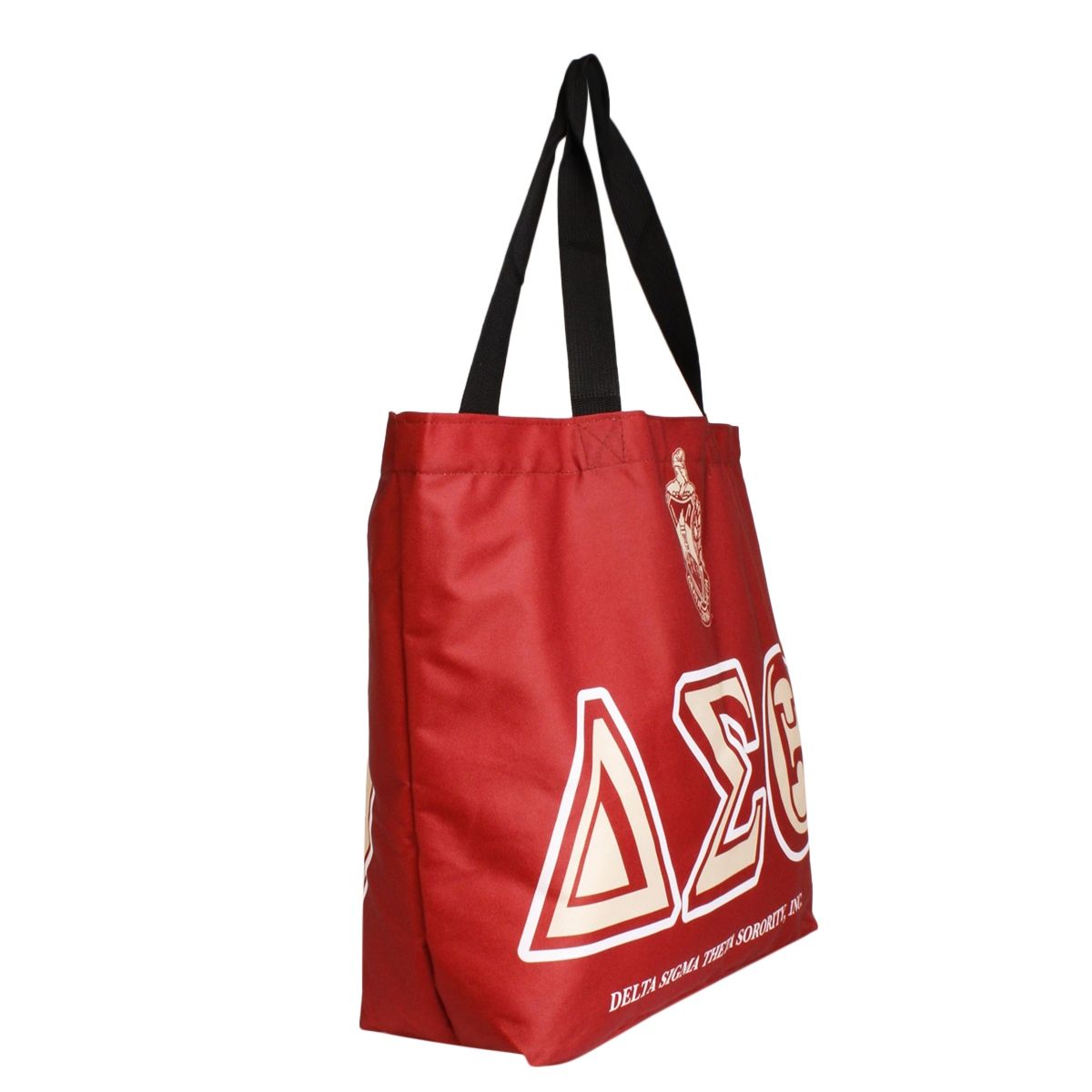 DST Sorority Red Large Shopper Tote for Women