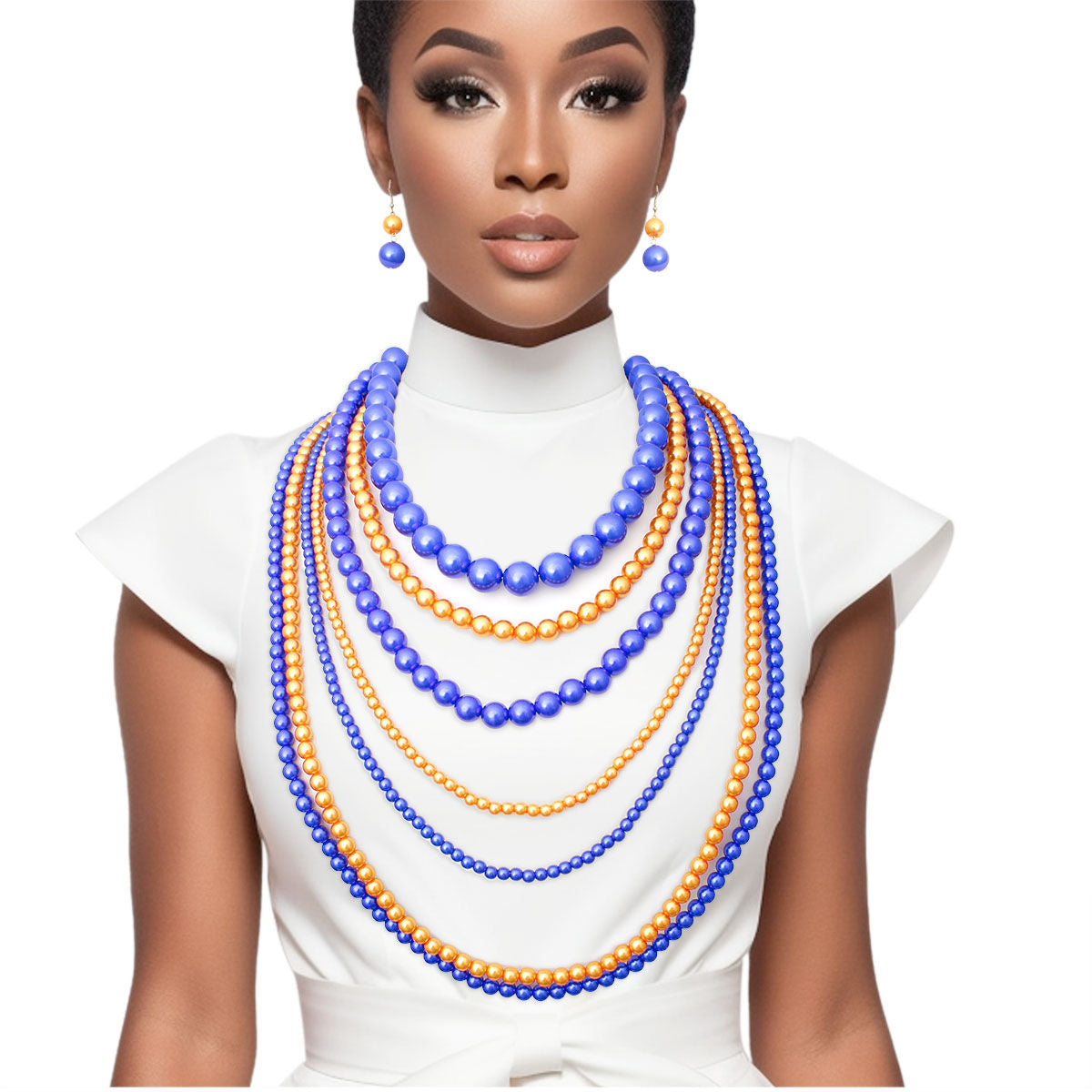 SGRHO Blue Gold Pearls – Diggin Her Roots Boutique