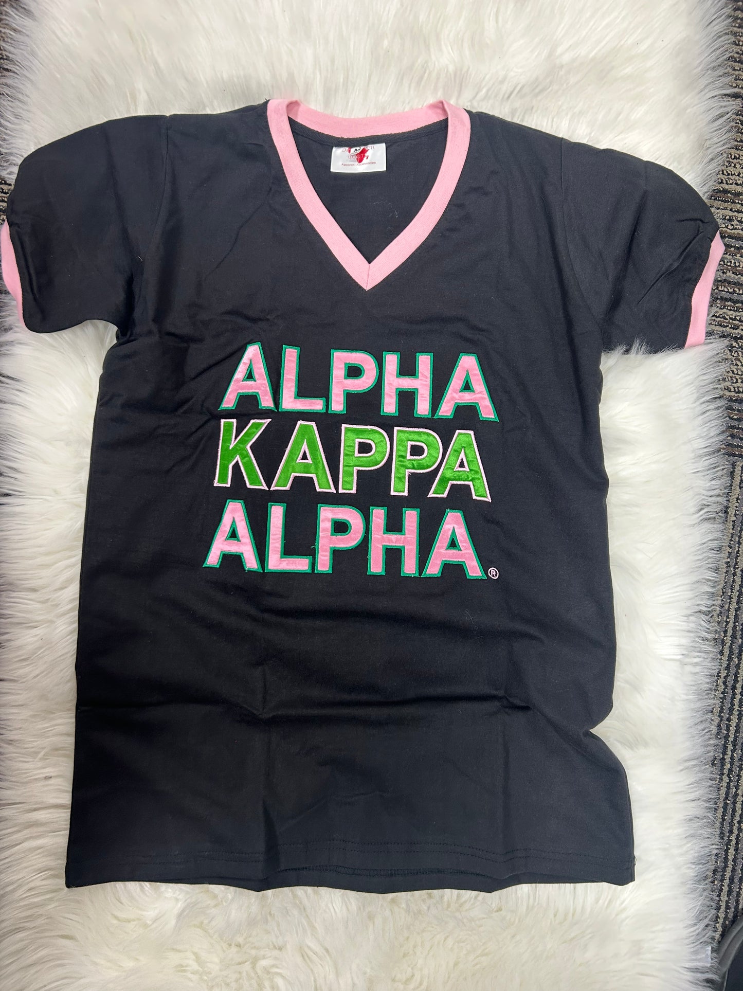Alpha Kappa Alpha Embroidered - premium T shirt