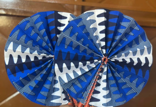 Ankara Leather Fan