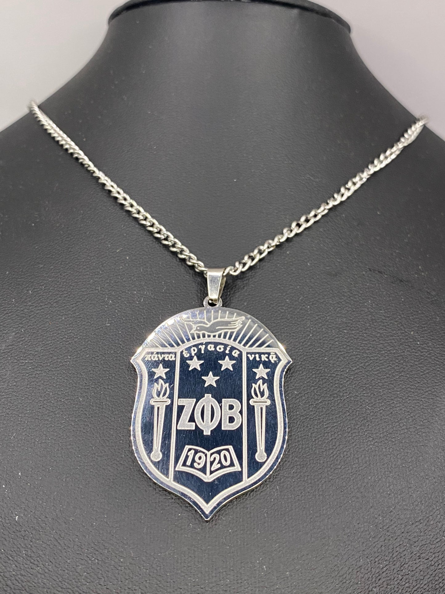 Zeta Phi Beta- Crest Necklace