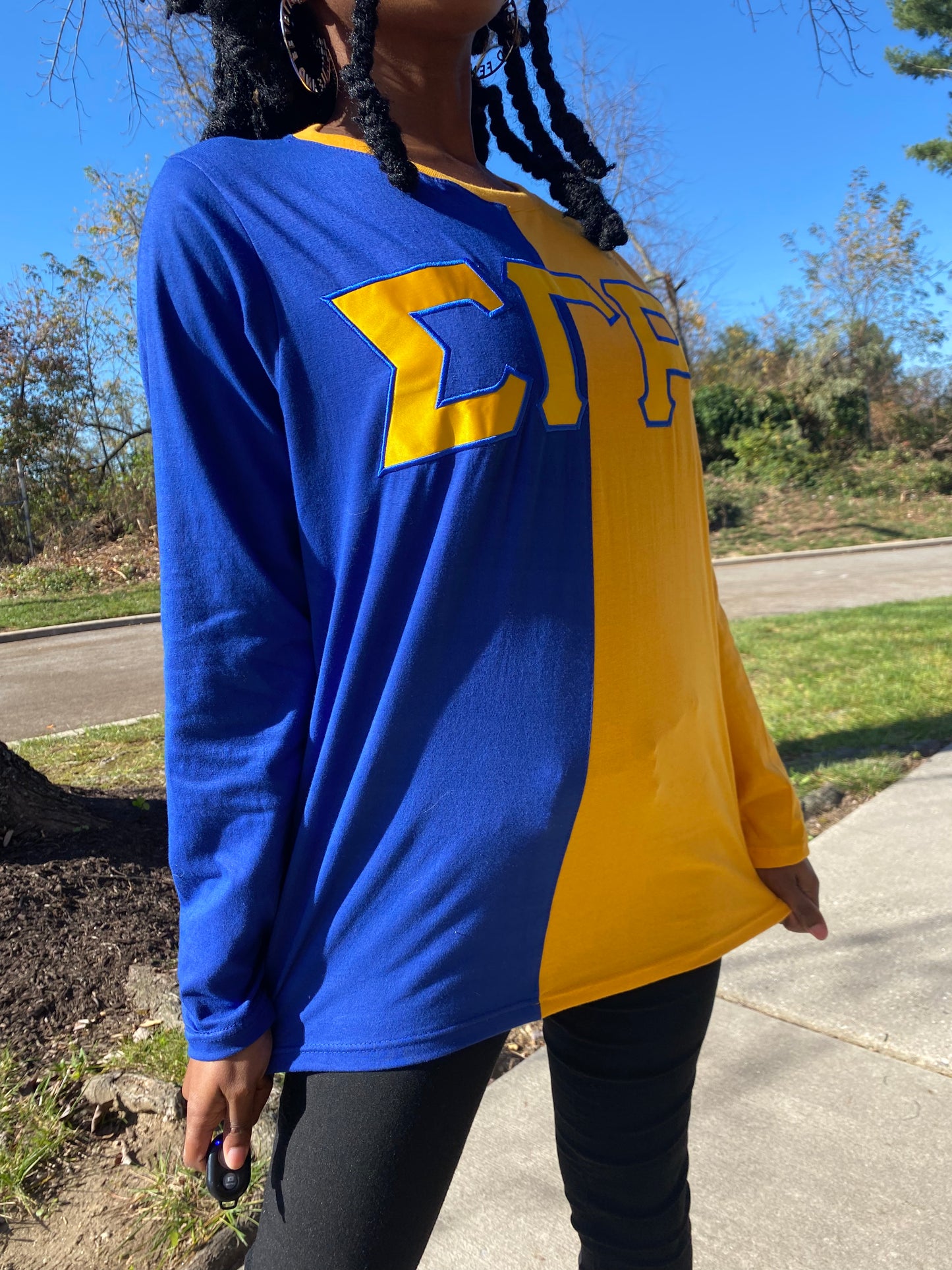 Sigma Gamma Rho- Greek Letter Long Sleeve Shirt