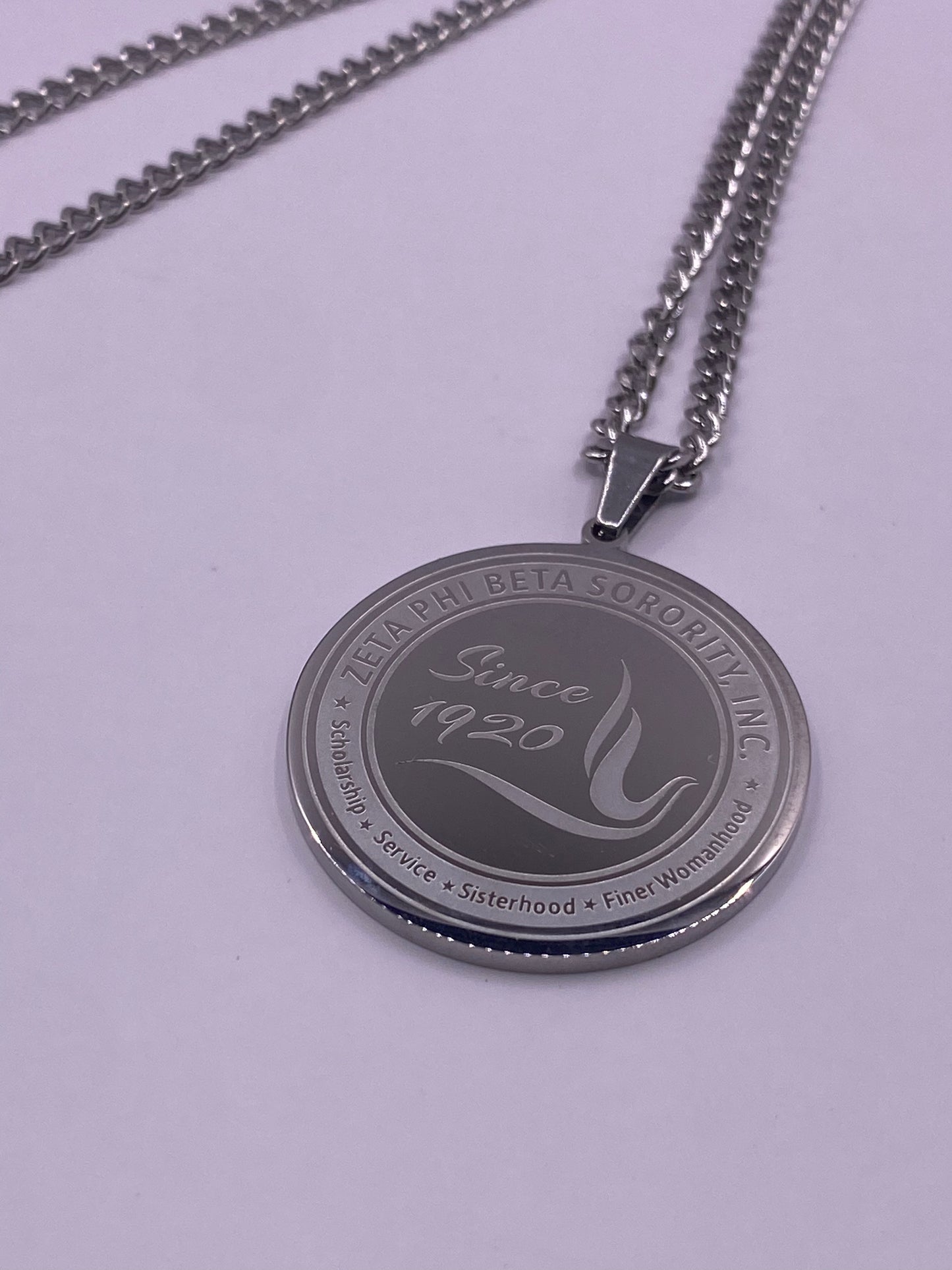 Zeta Stainless Steel Necklace *double sided*