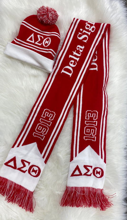 DELTA scarf and hat set