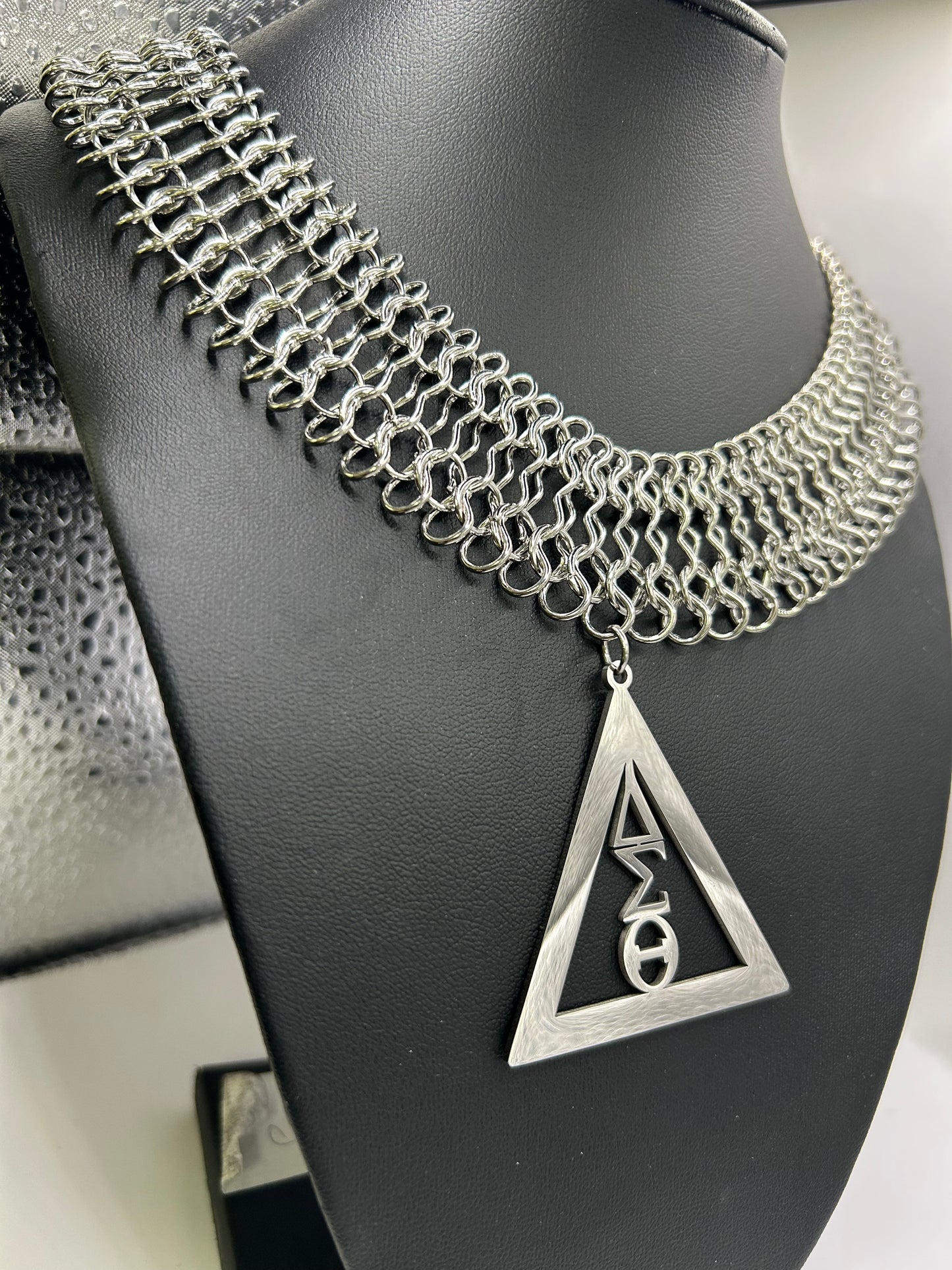 Delta Sigma Theta - Pyramid Necklace Set