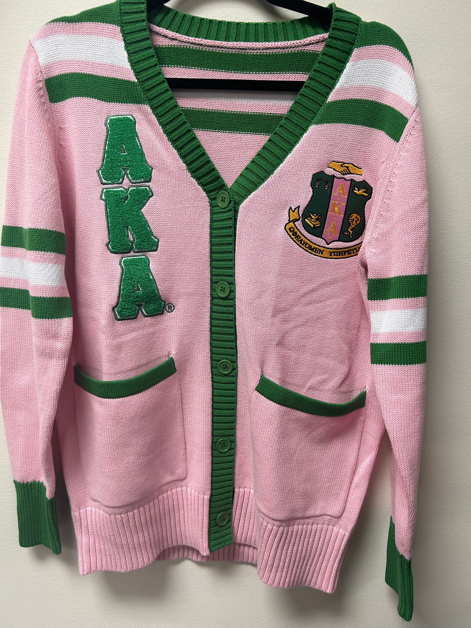 Alpha kappa alpha sales cardigan