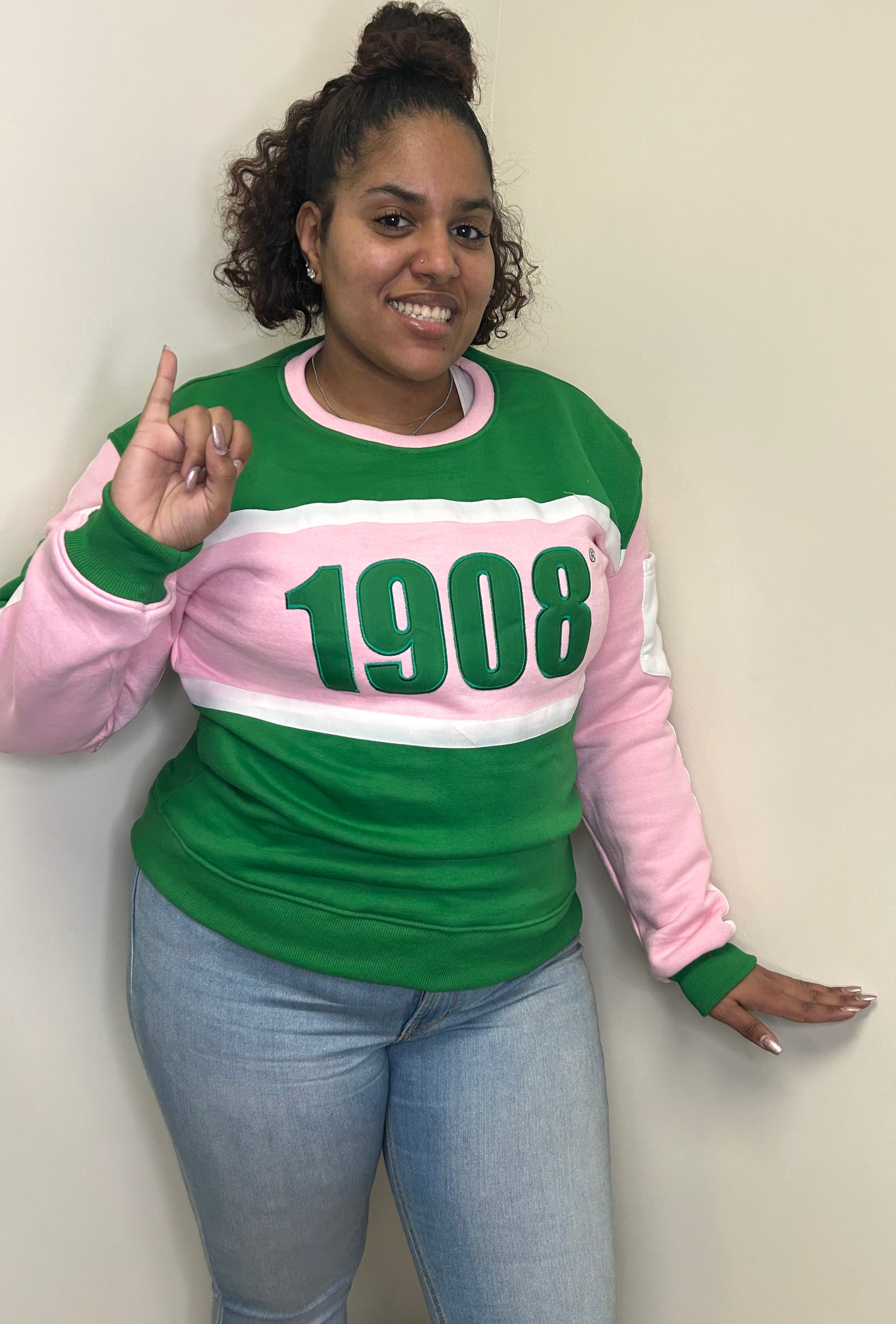 Alpha Kappa Alpha pocketed sweatshirt