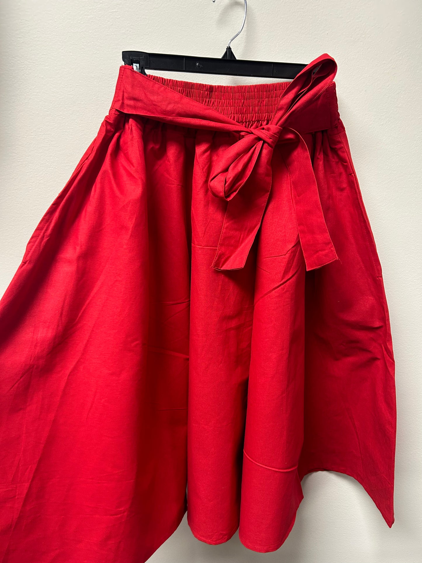 Mid Length Skirt- Solid Red Skirt