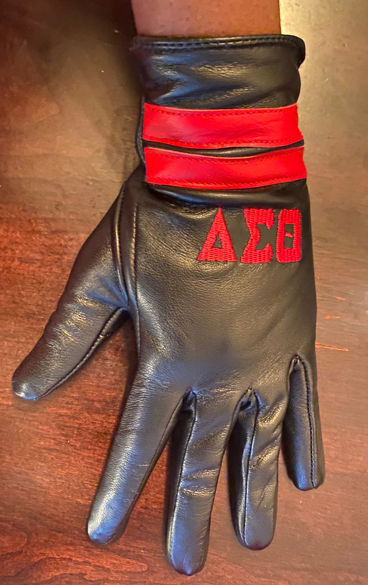 BLACK DST Leather Gloves