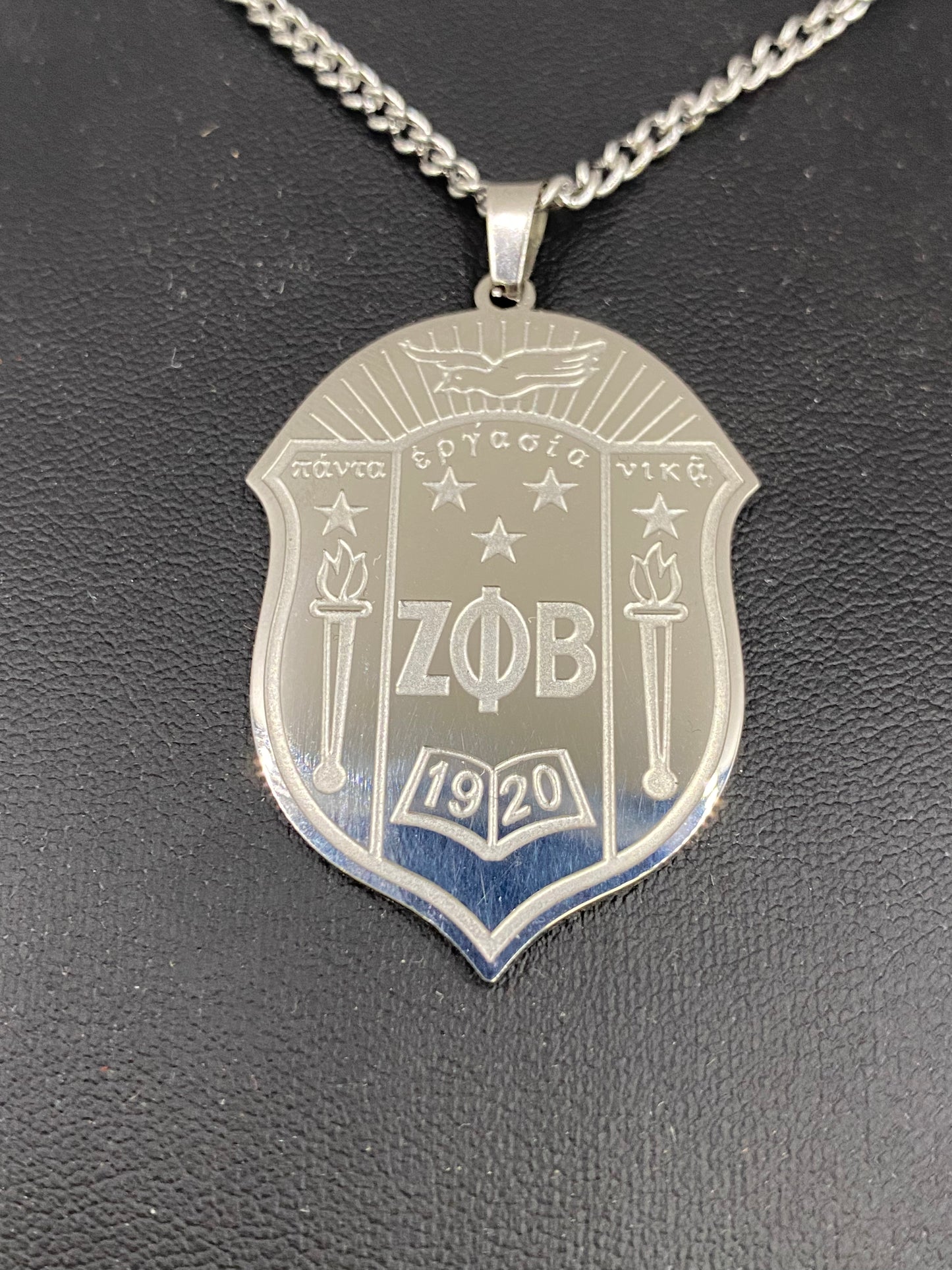 Zeta Phi Beta- Crest Necklace