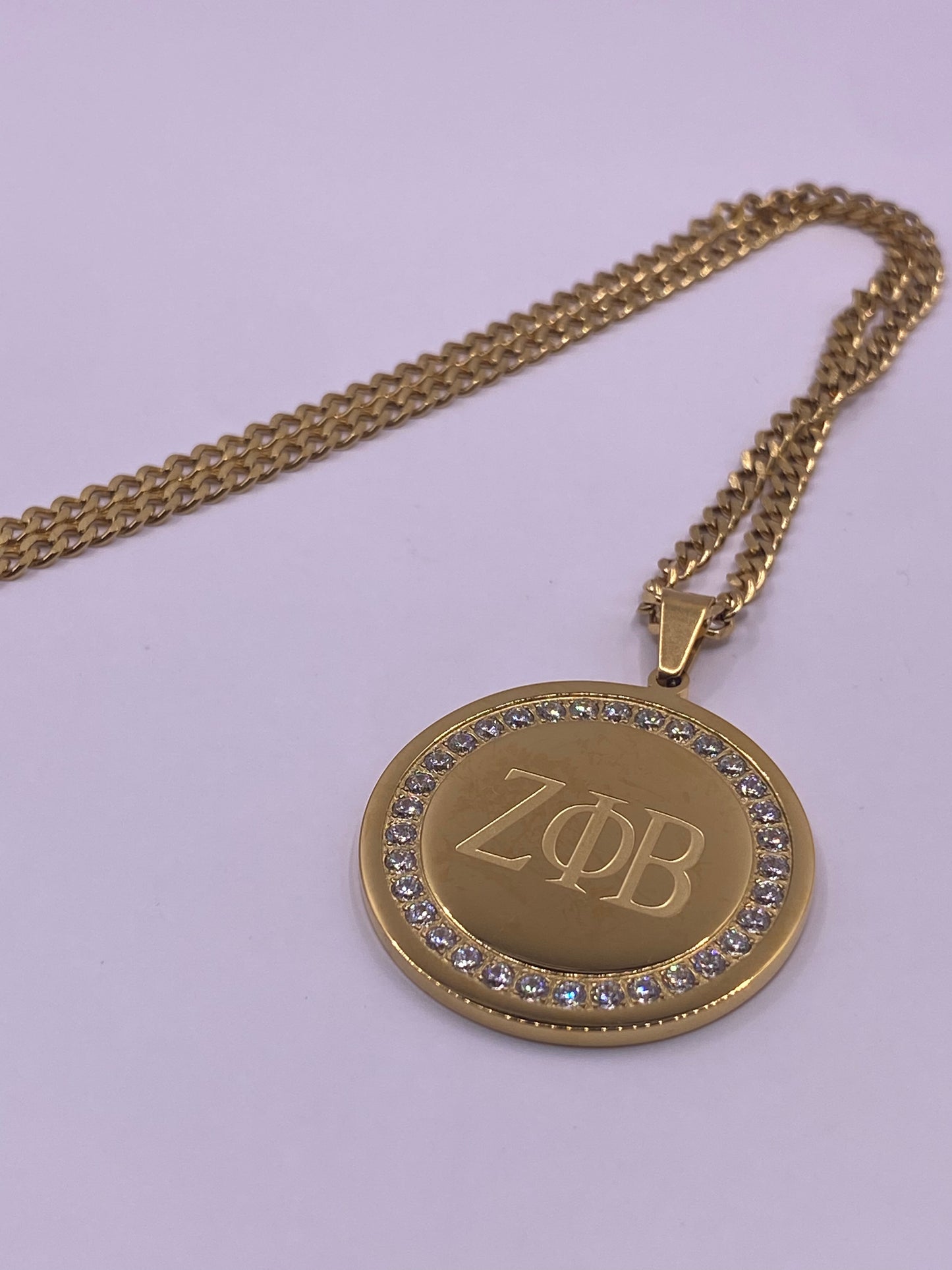 Zeta Stainless Steel Necklace *double sided*