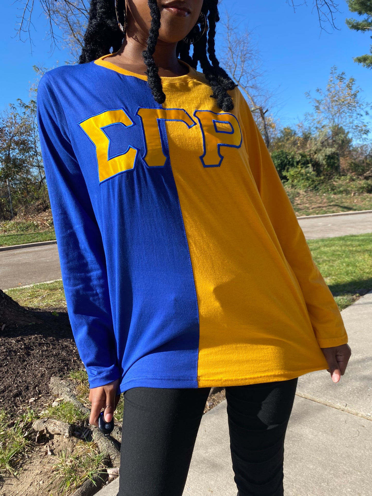 Sigma Gamma Rho- Greek Letter Long Sleeve Shirt