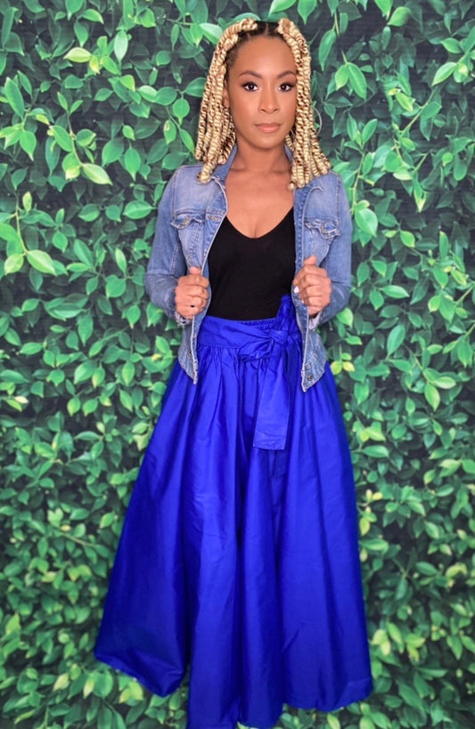 Blue Maxi Skirt