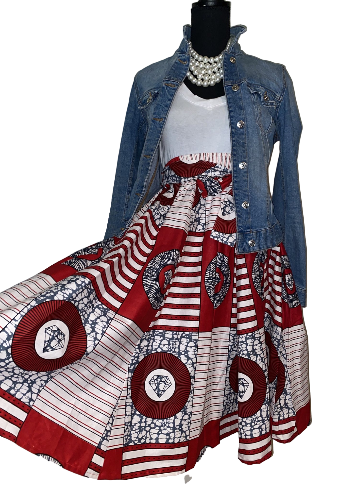 RED ENVY Midi Skirt